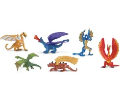 Dragons : 6 figurines dragons d'environ 6 cm