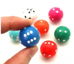 Dé rond de 20 mm de diamètre pour jouer boule