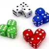 12 Dés de jeux Yams colorés en 18 mm