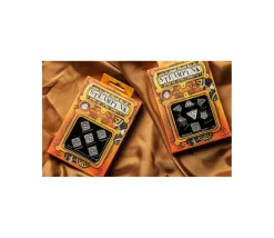 5 Dés en métal d6 style steampunk 16 mm