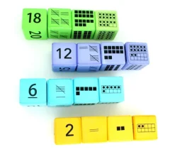 16 dés géants 4.5 cm découverte numération