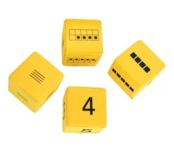 16 dés géants 4.5 cm découverte numération