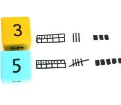 16 dés géants 4.5 cm découverte numération