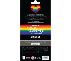 6 dés à jouer Mickey et ses amis arc en ciel - Disney