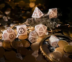 7 dés multifaces dragon Quartz
