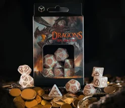 7 dés multifaces dragon Quartz