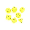 7 dés multi-faces géants opaques JUMBO à l'unité (couleur mise au hasard)