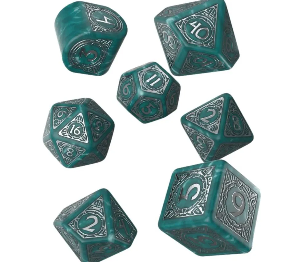 7 dés multi-faces Viking Modern : Mjolnir - QWorkshop