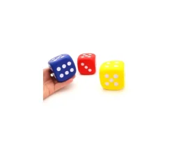 3 Dés silencieux de 5 cm de côté mousse compacte