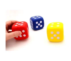 3 Dés silencieux de 5 cm de côté mousse compacte
