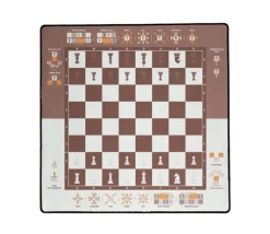 Echiquier tapis de jeu enroulable pédagogique 40x40 cm