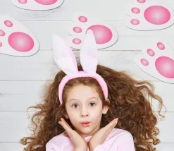 60 empreintes de lapin pour création de parcours