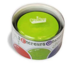 3 encreurs géants pour tampons : rouge, vert et violet