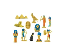 Epoque égyptienne : set 12 figurines livrées avec tube de rangement