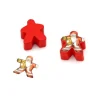 Etiquette autocollante Père Noël pour personnalisation meeple