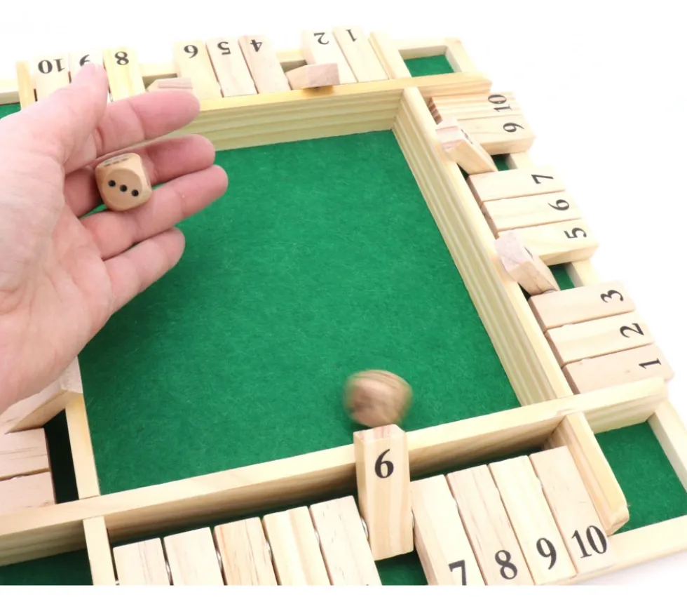 Fermez la boite 4 joueurs 29 x 29 x 4,4 cm - shut the box