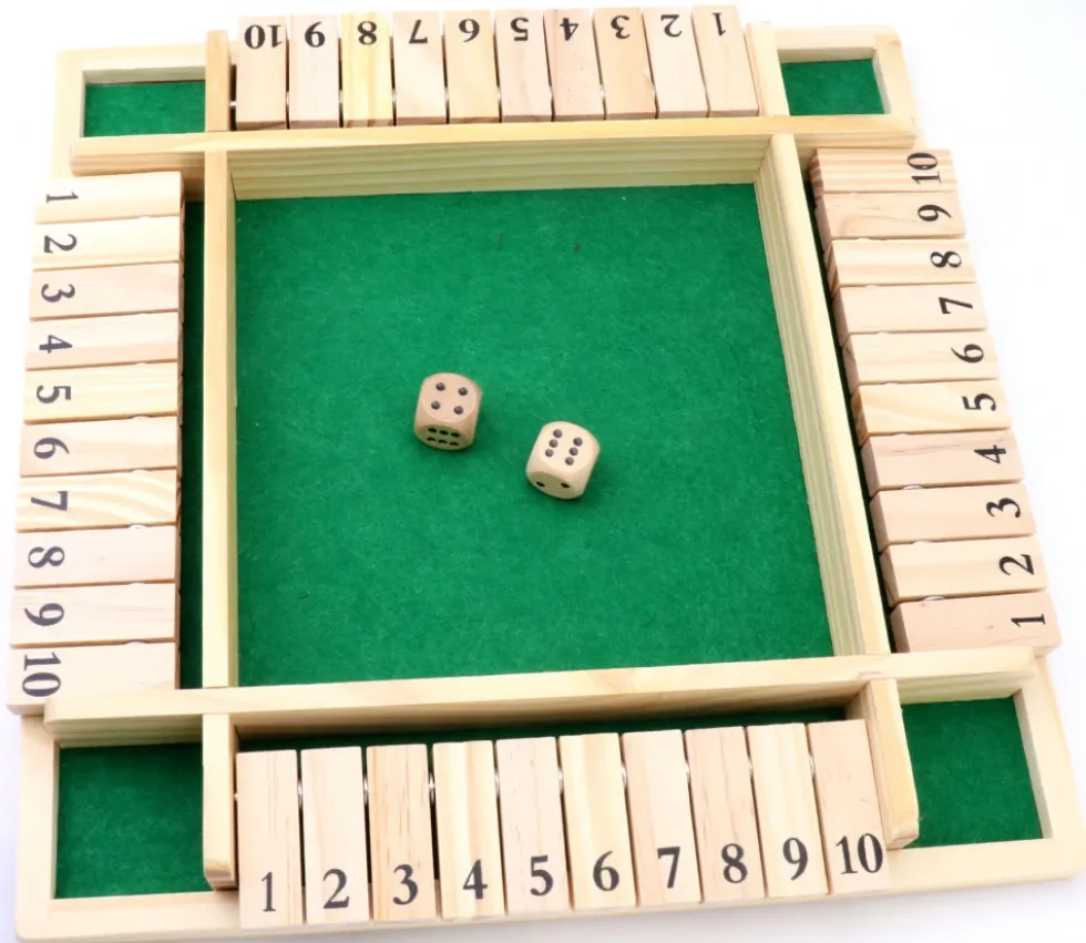 Fermez la boite 4 joueurs 29 x 29 x 4,4 cm - shut the box