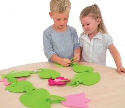 Feuilles et fleurs - 6 types d'attache Montessori laçage