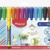 12 Feutres marqueurs couleurs CUSTOM permanents pour personnalisation bois, plastique, carton