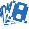 10 fiches pour jeu de 16 cubes bicolores sur plateau