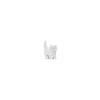 Figurine mini mini chat blanc pour jouer 15 x 8 x 20 mm