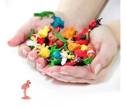 Figurine mini mini flamant rose 20 x 14 x 15 mm