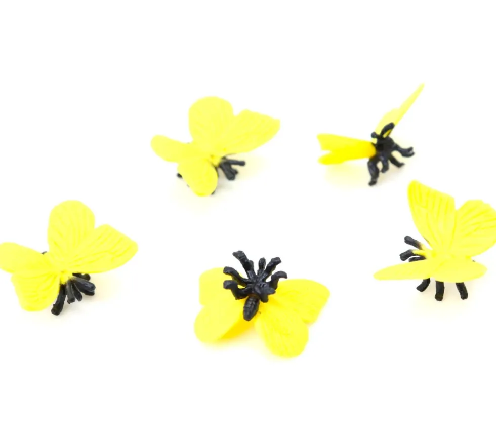 Figurine mini mini papillon jaune 25 x 5 x 17 mm