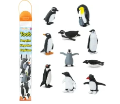 Figurines Pingouins 6 cm - 10 animaux dans un tube