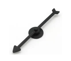 Flèche 100 mm noire (10 cm) pour créer un jeu avec une roue