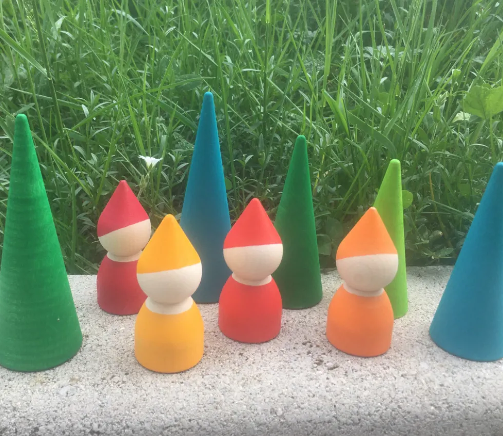 Forêt des lutins - 9 pièces en bois