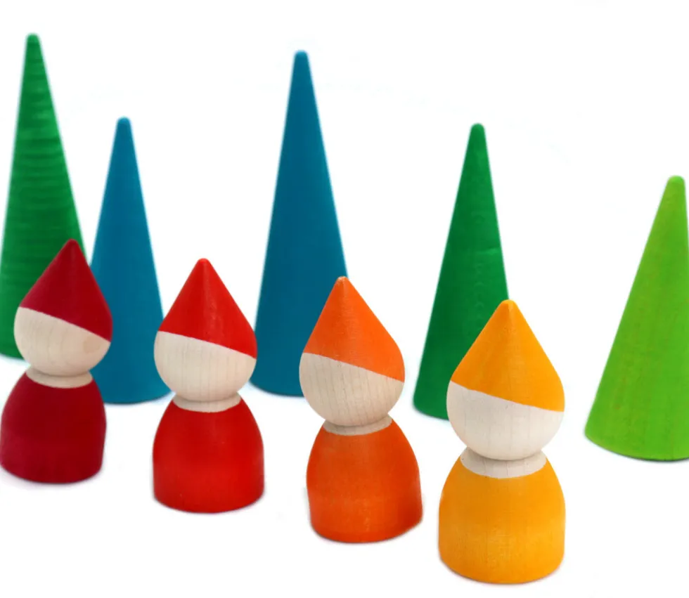 Forêt des lutins - 9 pièces en bois