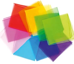 10 foulards colorés de jonglage 40 x 40 cm
