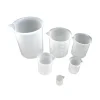 6 Gobelets mesureurs bec verseur plastique béchers