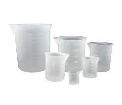 6 Gobelets mesureurs bec verseur plastique béchers