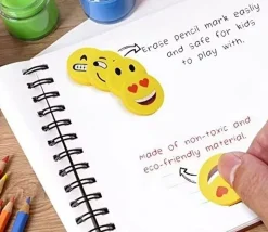 100 gommes emojis visages rigolos 2,5 cm