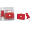 2 gommes Kit de secours : 1 valisette + 1 seringue
