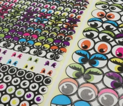 594 gommettes stickers yeux adhésifs