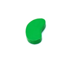 Graine haricot en bois verte de 17.5 x 11 x 4 mm