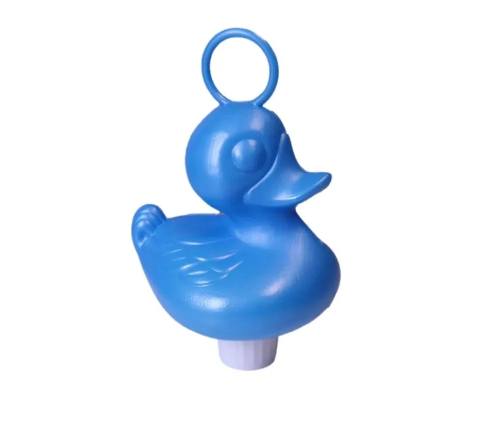 Grand Canard 15 cm bleu flottant pour jeu de pêche bec fermé - à l'unité