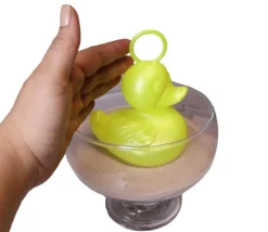 Grand Canard jaune 15 cm pour jeu pêche bec fermé - à l'unité