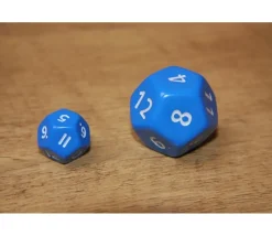 Grand dé à jouer 12 faces dodécaèdre jumbo à l'unité (couleur mise au hasard)