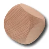 Grand dé vierge 42 mm en bois naturel neutre 4.2 cm