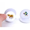 Grand Pion rond à personnaliser - support blanc 38 x 38 mm