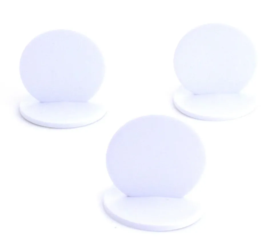 Grand Pion rond à personnaliser - support blanc 38 x 38 mm