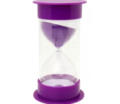 Grand sablier 10 minutes très lisible - VIOLET - 12 cm GM