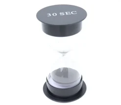 Grand sablier 30 secondes - NOIR - 12 cm de haut super lisible GM