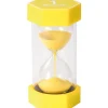 Grand sablier super lisible 1 minute - JAUNE - 16 cm MAXI