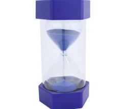 Grand sablier super lisible 5 minutes - BLEU - 16 cm MAXI