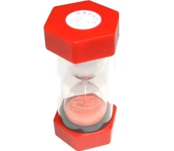 Grand sablier super lisible 30 secondes - ROUGE - 16 cm MAXI