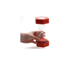 Grand sablier super lisible 30 secondes - ROUGE - 16 cm MAXI